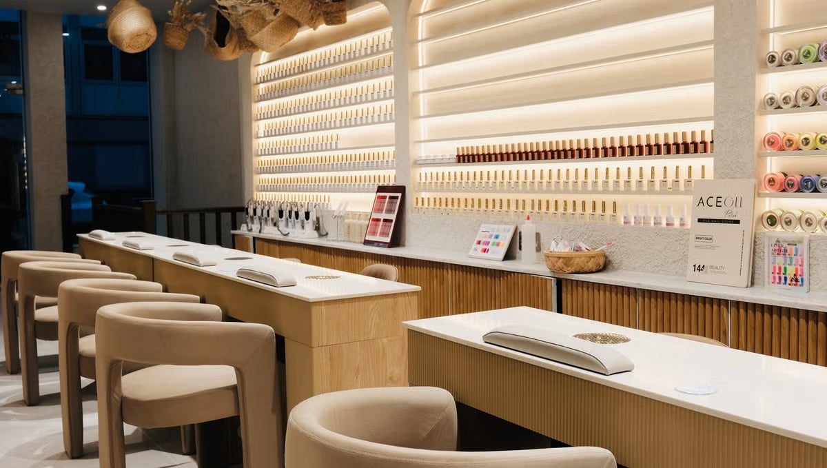 Nailology Barbican salon interior